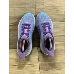 HOKA ONE ONE Clifton 9 Running Shoes Blue Purple 1127896-CVPL Womens Size 7.5